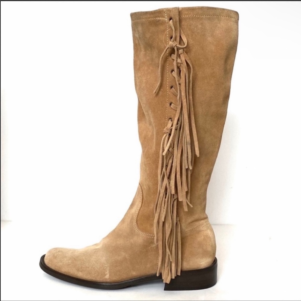 Stunning *COACH* Arianna Suede Fringe Boots